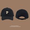 Vintage "R" Letter Embroidery Baseball Cap, Adjustable Cotton Dad Hat for Men & Women