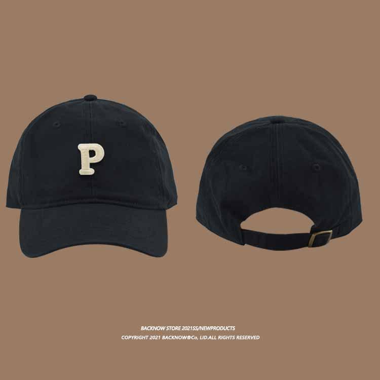 Vintage "R" Letter Embroidery Baseball Cap, Adjustable Cotton Dad Hat for Men & Women
