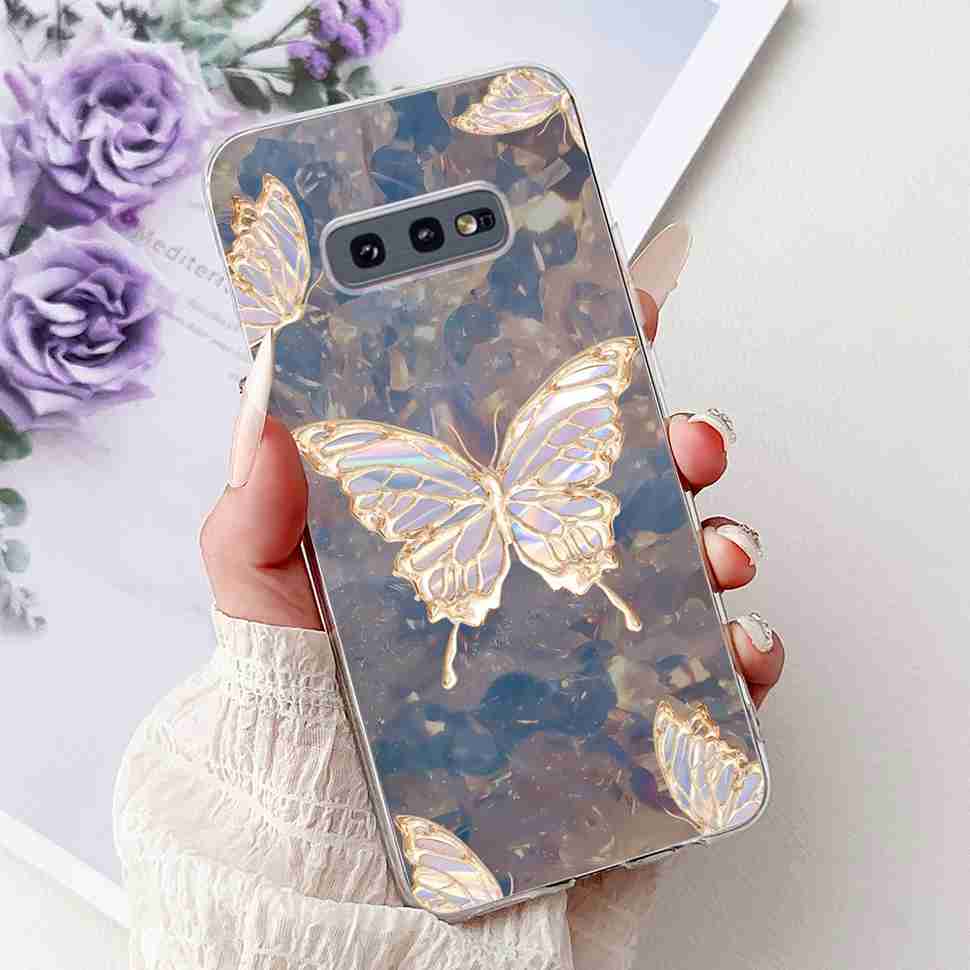 For Samsung Galaxy S10e Case SM-G970 Fashion Bow Flower Soft Silicone TPU Cover For Samsung S10e S10E SM-G970F 5.8" Phone Casing
