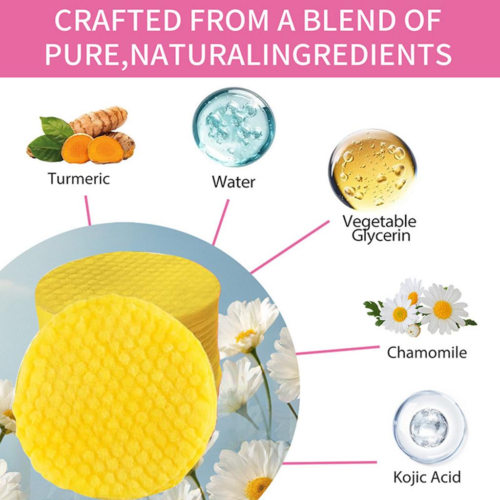 Cleansing Pads, Kojic Cleansing Pads Helps Balance Skin Oil And Water Hydrating Remove Excess Keratin From The Body'S Skin(40PC/30ml)