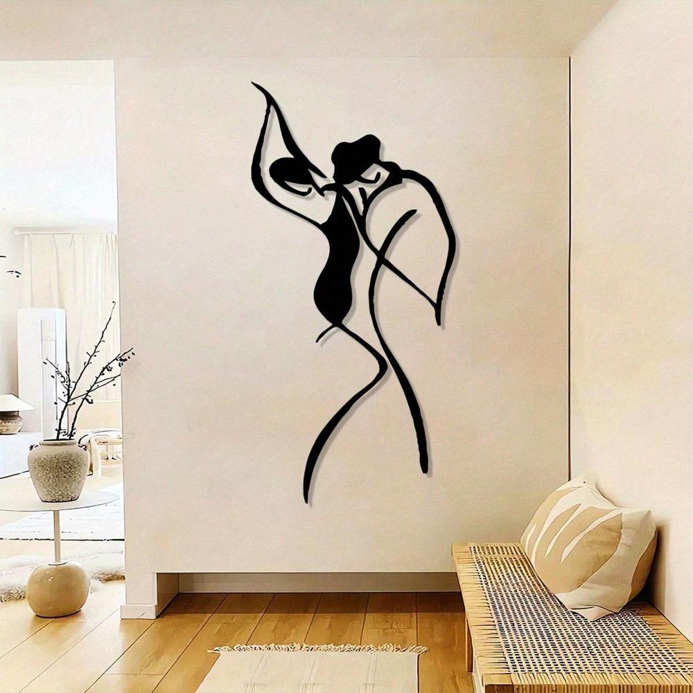 Tango Dance Metal Wall Art Romantic Couple Sculpture Mural Home Decor Gift