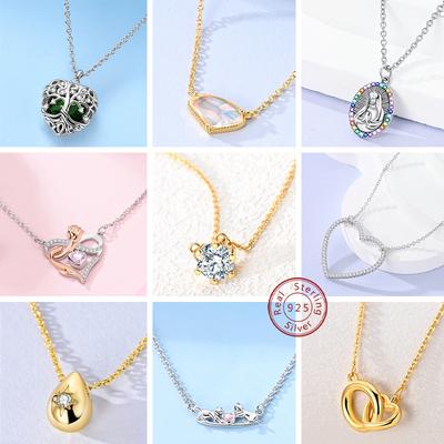 Necklace Copper Golden Simple Classic Heart Butterfly Necklace For Woman Men Fashion Wedding Engagement Jewelry