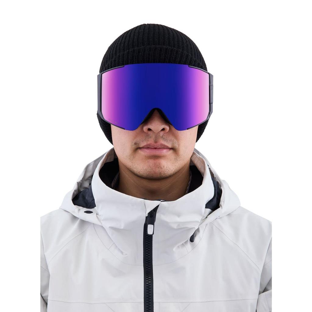 Burton Anon Sync Lowbridge with Bonus Sun Red Ski/Snowboard Goggles, Fit, Lens, Unisex, Black/PRCV