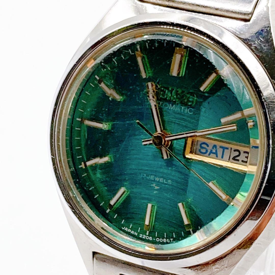 SEIKO ladies watch automatic winding green dial 285