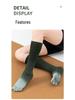 Gradient Five-Toe Non-Slip Yoga Socks - Women's Fitness & Pilates Slouch Cotton Calf Socks