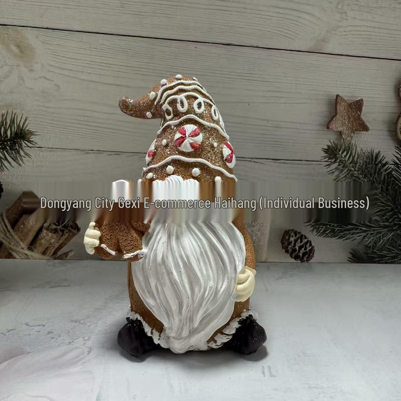 

Santa Claus Resin Decoration with Gifts - Festive Home Decor