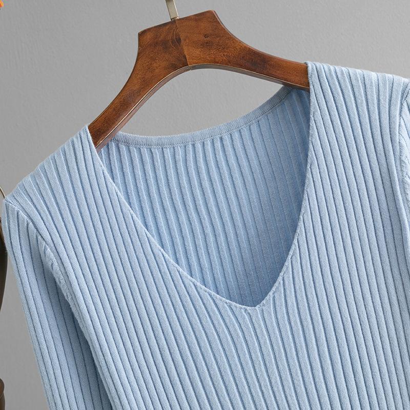 Fall Winter Lazy Wind Loose V-Neck Sweater Dress Women's Long Sleeve Straight Knit Pit Strip Wide Dresses