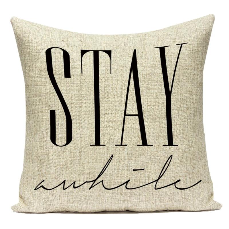 Nordic Style Letters Geometry Decorative Cushion Cover Home Textile Decor Pillow Cover Living Room Sofa Decor Pillow Case