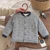 Machine washable handmade cotton-padded jacket, children's cotton-padded jacket, student school uniform with thickened warm boys cotton-padded jacket