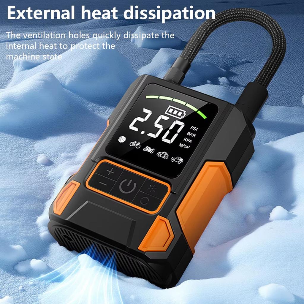 Portable Compressor, High-pressure Inflation Fast Charging With LED Light Tire , Used For Cars/motorcycles