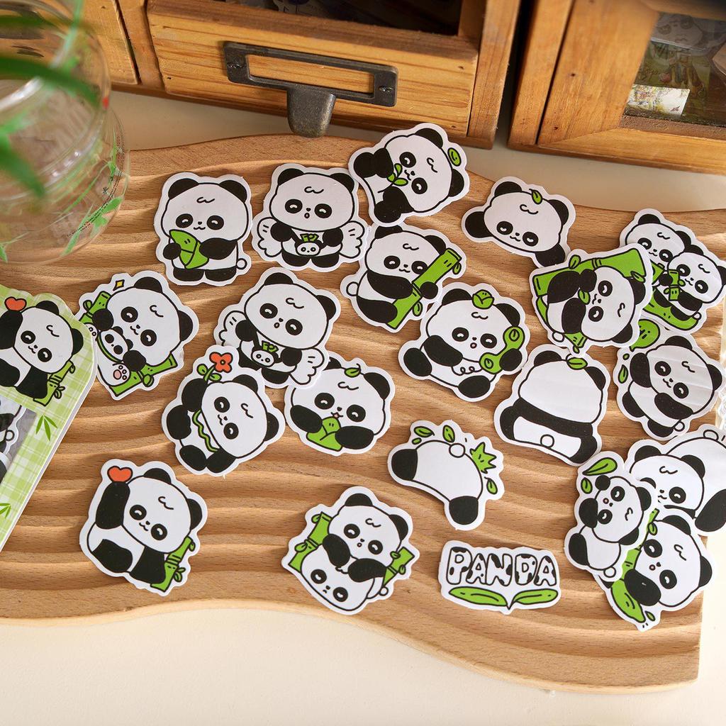 Cute Panda Series Sticker Pack: Adorable Animals for Journals & DIY Crafts