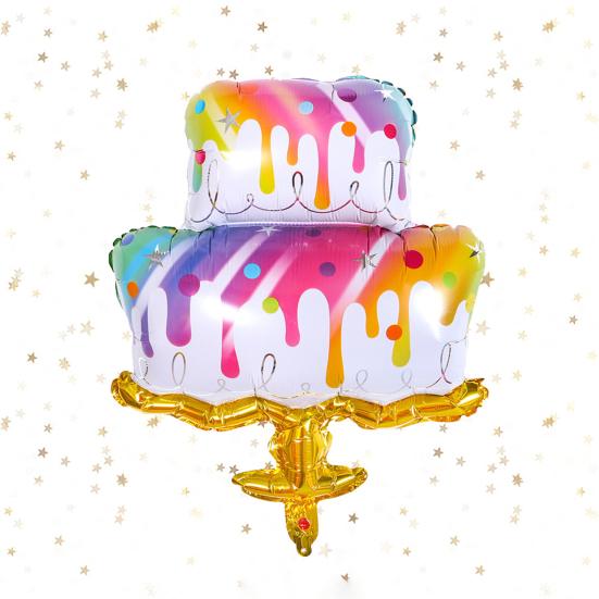 Birthday Party Balloon DIY Scene Layout Various Styles Birthday Cake Toy Decoration Creative Inflatable Cartoon Aluminum Foil Balloon Party