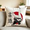 S-Sport B-Brazilian Jiu Jitsu BJJ Square Double-Sided printed Pillow Case Bedroom Bedside Pillow Sofa Cushion Cover