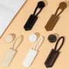 3pack PU Leather Horn Buckles Toggle Button Fasteners Handmade Sewing Buttons for Modern Clothing Enhancements
