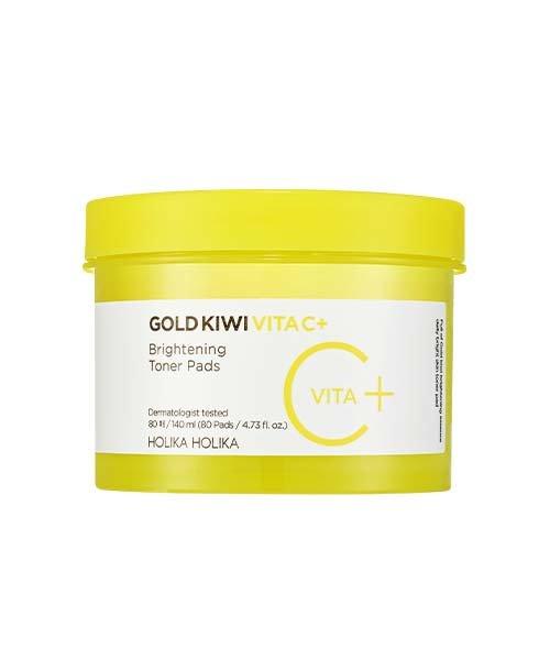 Holika Holika Gold Kiwi Vita C+ Brightening Toner Pads 80ea