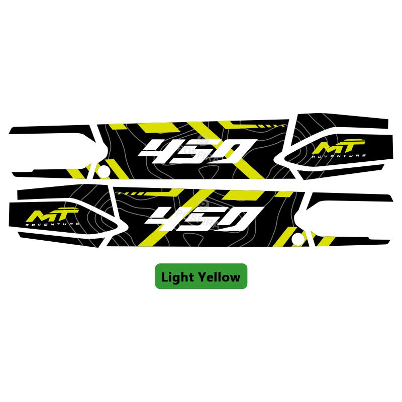 

POSFIRA Наклейка на маятник мотоцикла Виниловая наклейка для CFMoto 450MT CF Moto 450 MT MT450 2025 2024 Аксессуары для украшения маятника 450MT-Light Yellow