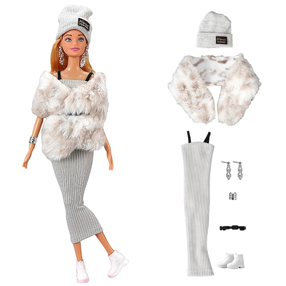 NK Official New Winter Clothing 1/6 Doll Accessories Fashion Lady 11.5 Inch Doll Clothes Modern Dress For Girl's Doll Gift JJ