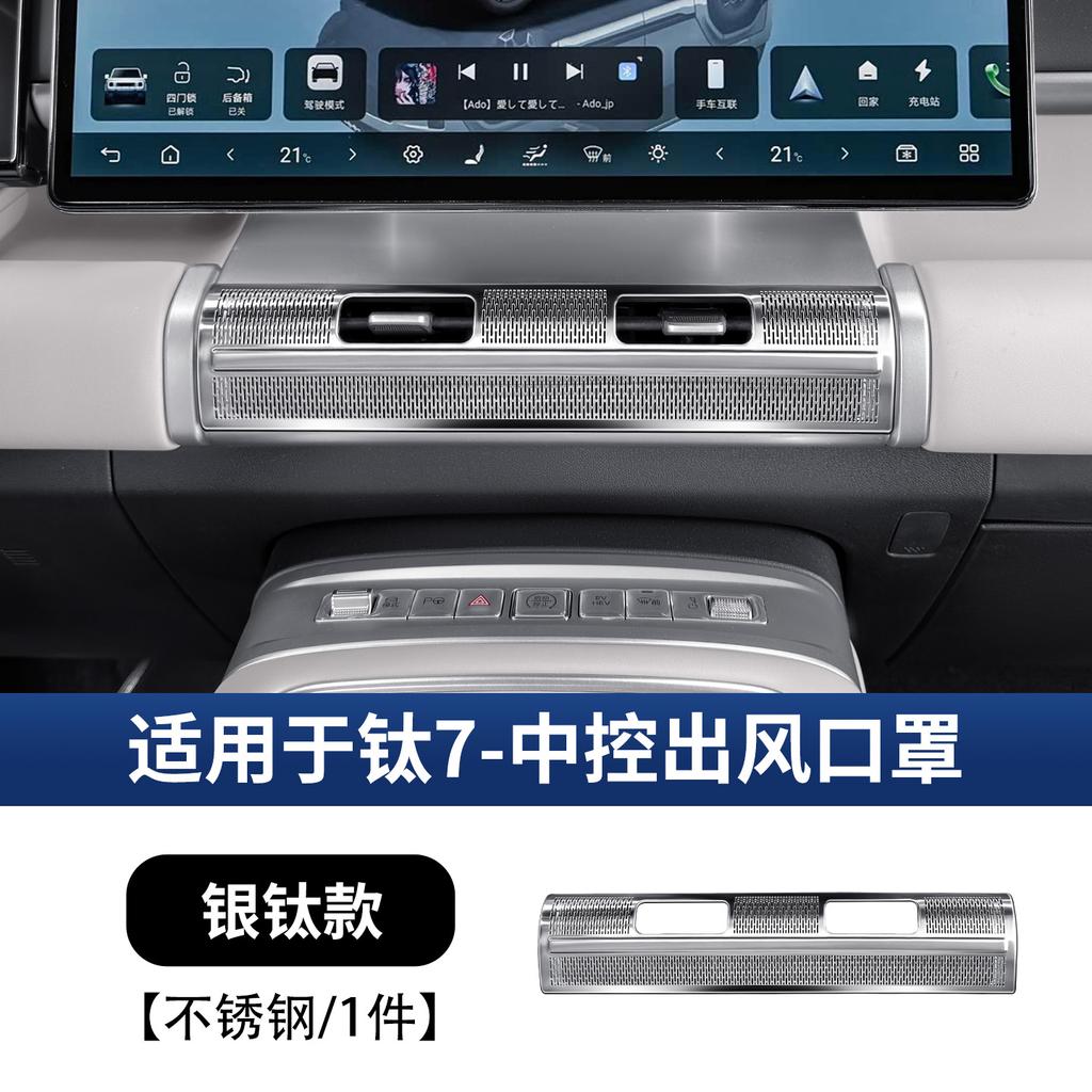 For BYD Ti 7 2025 2026 Central Control Air Outlet Protective Cover Interior Modification Upgrade Parts