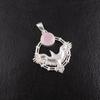 Rose Chalcedony Gemstone 925 Sterling Silver Jewelry Chain Pendant 1.43" For her CP-38-20