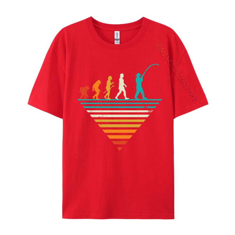 Huunisex Evolution Player Vintage Fishing Cotton Fabric Boy Casual T Shirts Classic Tops T Shirt Loose Group T Shirts Drop Shipping S