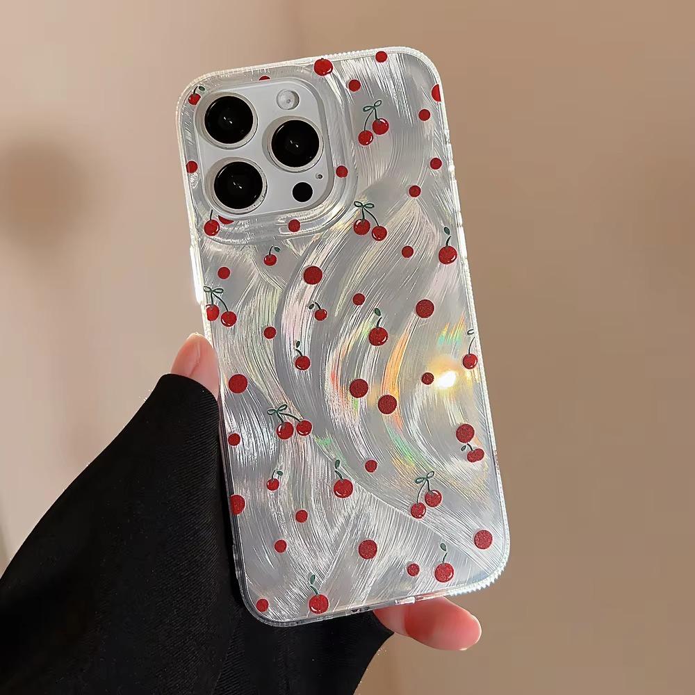 Pink Strawberry Phone Case For IPhone 17 Air 16 15 14 13 12 11 Pro Max Cover For IPhone 16 15 14 Plus Case Cover Funda Bumber