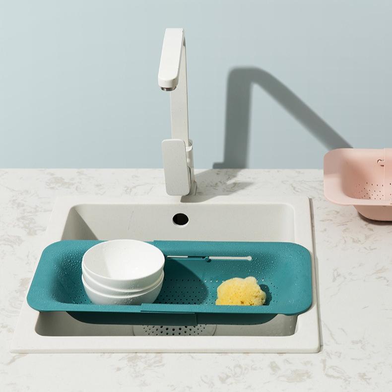 Colander Strainer Over The Sink Colander Extendable Bathtub Tray Kitchen Gadgets Home Kitchen Strainer Dish Rack Drainer