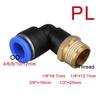 Pneumatic Air Connector Fitting PC/PCF/SL/PB/PL 4mm 6mm 8mm 10mm 12mm Thread M5 3/4' 1 2 Way Hose Fittings Pipe Quick Connectors car Pressure