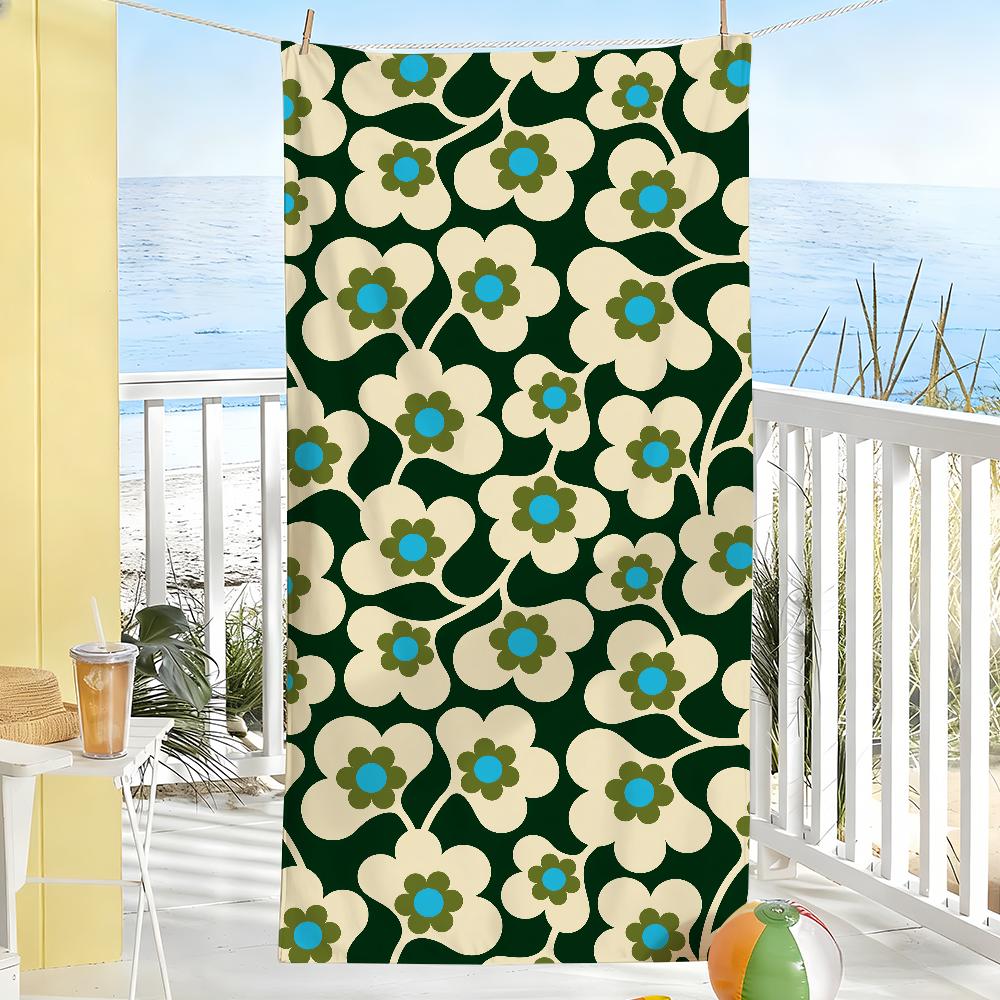 Aesthetic Art O-Orla Kiely Flower Stem Towel Soft Pool Gift For Travel Gym Shower Camping Quick Dry Sports Large Beach Towels