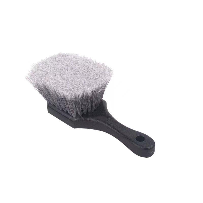 Car Tire & Wheel Cleaning Brush - Soft Bristle PVC Brush for Dust, Wheel Hubs, & Foot Pads
