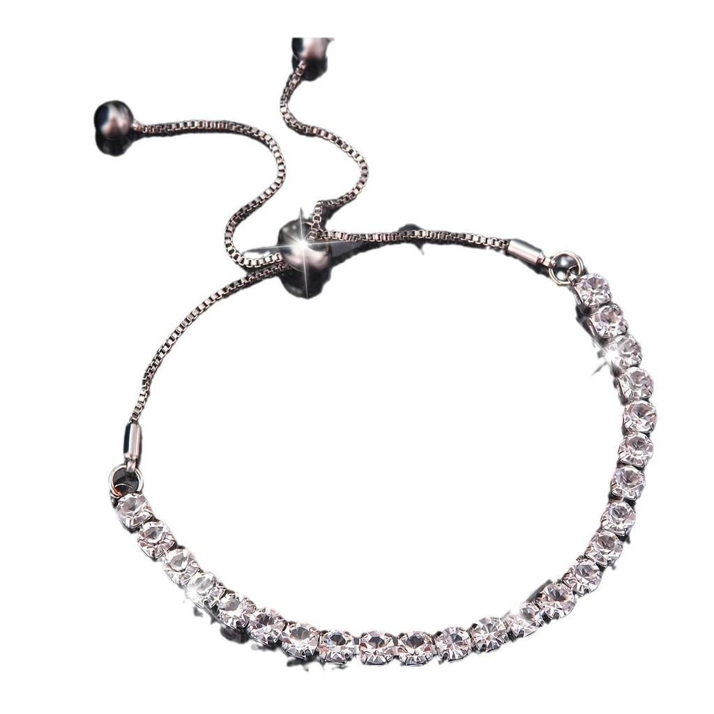 Regulowana Bransoletka Damska z Cyrkoniami - Nieśniedziejąca, Stylowy i Luksusowy Design