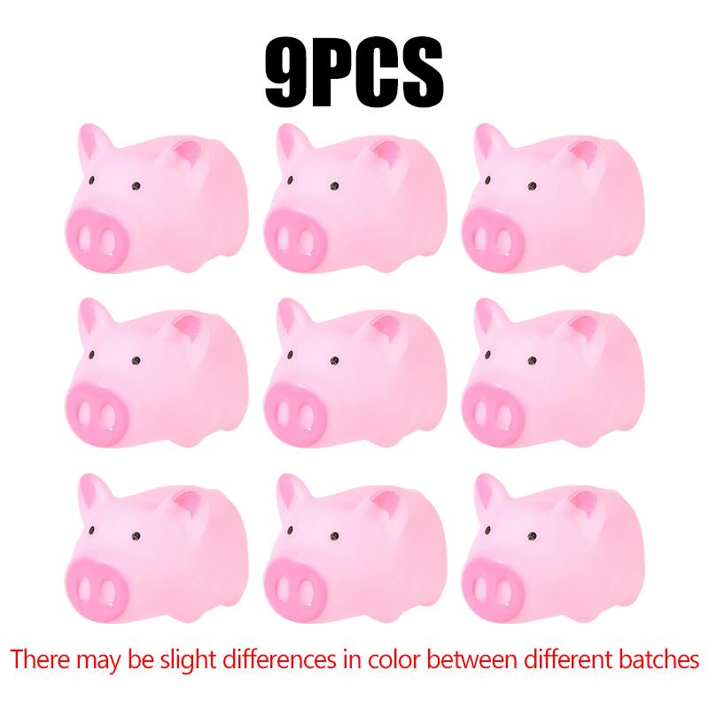 9/18/36 ШТ. Мини-резиновые розовые свинки, милые сжимаемые свинки, подходят для вечеринки, карнавала, подарка, приза в игре, DIY, домашнего декора ZYF