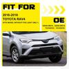 Driver Passenger Front Side Grille Fog Light Set Cover Fit 2016-2018 Toyota RAV4