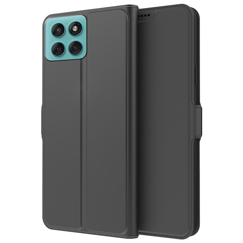 Etui dla Motorola Edge 60 5G/Edge 60 Fusion 5G Wstrząsoodporna Wewnętrzna Powłoka TPU Skórzany Pokrowiec na Telefon Przegródka na Karty