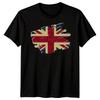 United Kingdom Union Jack Flag Distressed Mens T Shirt British Patriot Tee