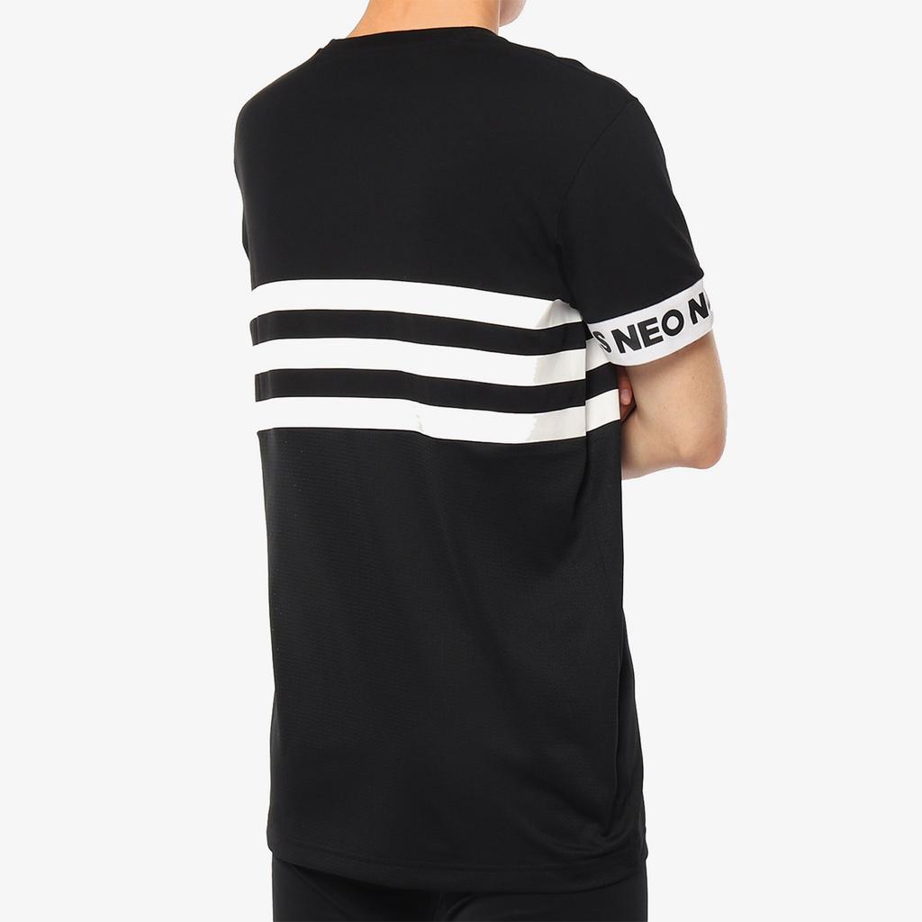 adidas Neo Slogan Short Sleeve T-Shirt Men Tops Black CE1035