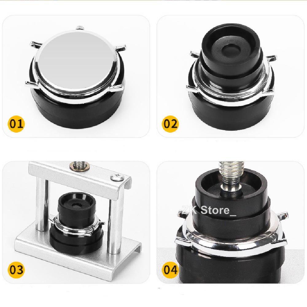 Professionelles Uhrenpressen-Set, Uhrenboden für Gehäuseschließwerkzeug und Passmatrizen, Uhrenreparaturwerkzeug, Matrizensatz für Uhrmacher, 12 Formen