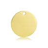 European Stainless Steel Round Dog & Cat Tag Keychain Ornament