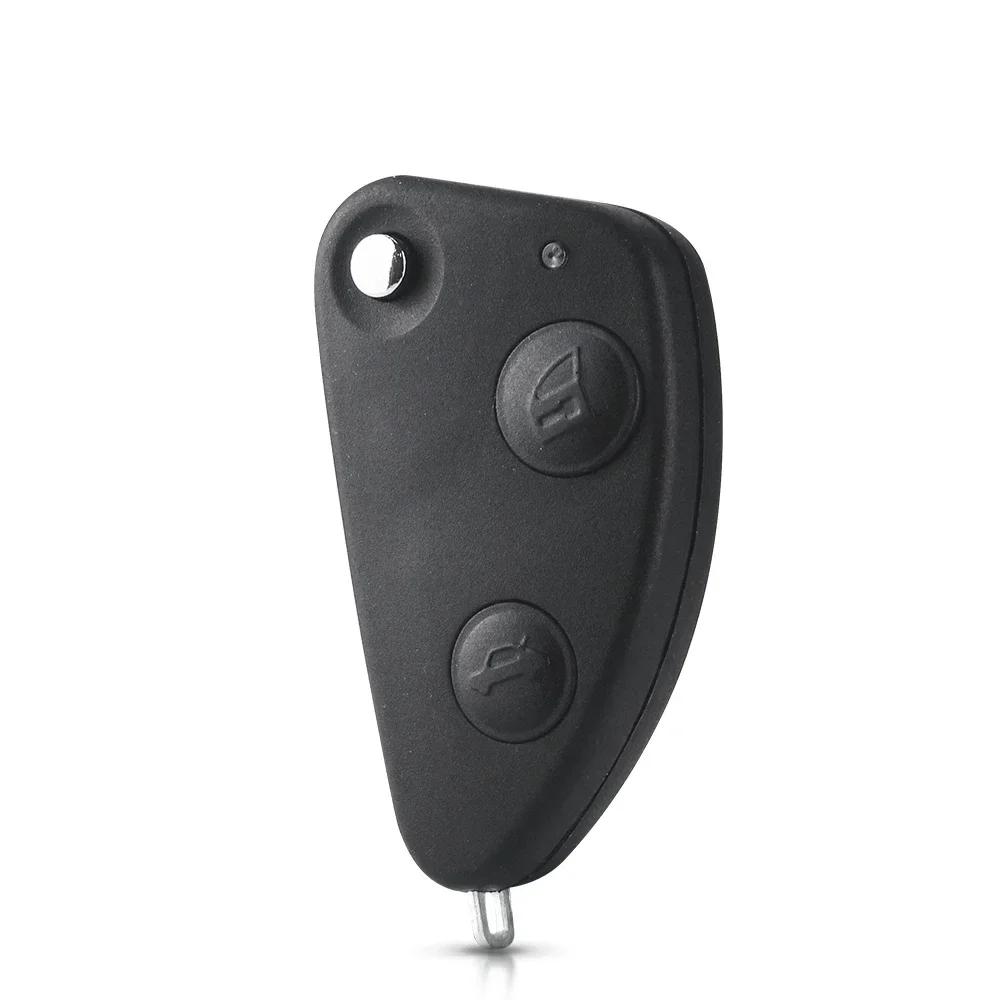 KEYYOU 2/3 Knappar Fällbar Nyckelring För Alfa Romeo Fjärrkontroll Bilnyckel Skal För Alfa 147 156 166 GT Ersättningsnyckelring SIP22 Blad Nej