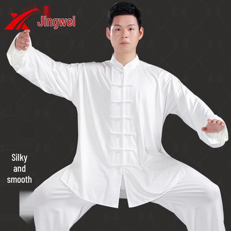 Traje Deportivo de Tai Chi de Seda de Leche de Verano Jingwei