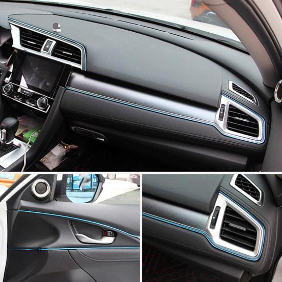 5M automobilio salono dekoratyvinės juostelės, galvanizuotos automobilio apdailos juostelių rinkinys, „pasidaryk pats“ dekoravimo lanksčios juostelės, liejimo, automobilių stiliaus juostelės