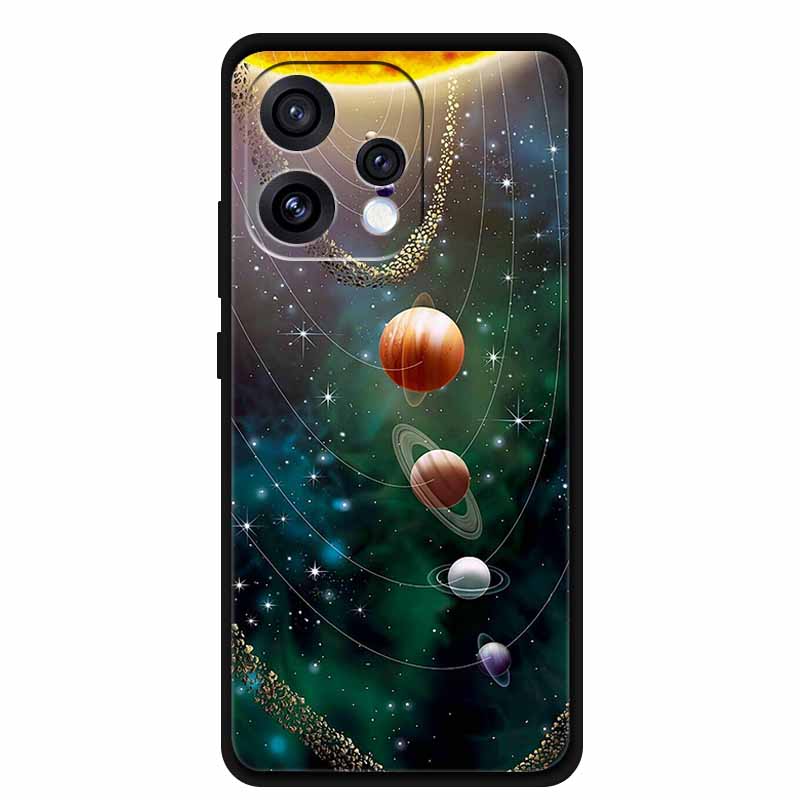 For Oppo Reno15 5G Case Coque Black Soft TPU Silicone Phone Case For Oppo Reno 15C Back Covers Case 6.59" Shockproof Fundas Para