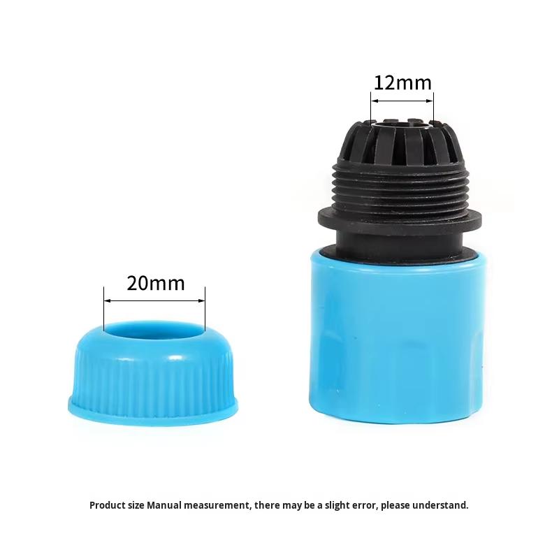 Garden Water Connectors 4-Point Hose Water Pipe Quick Connector Eco-Friendly Water Passage ABS Plastic Nipple-Type for Home