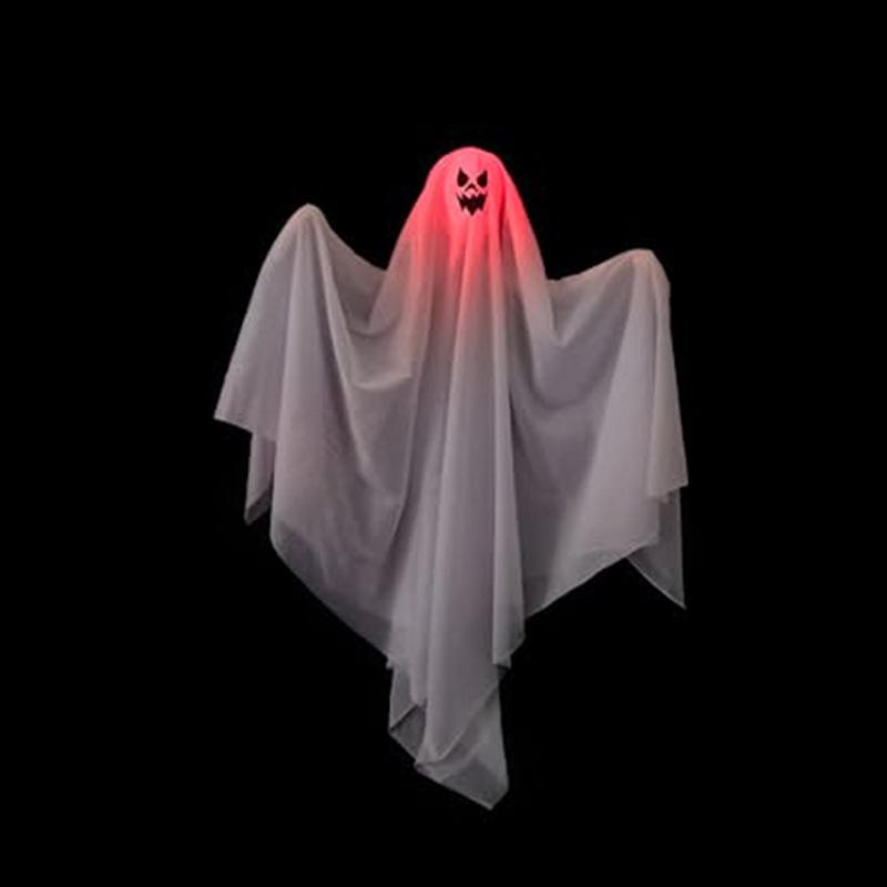 

1-10PCSHalloween Hanging Light Up Ghost Decoration White Scary Spirit Prop for Door Haunted House Escape Room Horror Scene Decor 1PC красный
