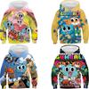 Cartoon Kinderhoodies The Amazing World of Gumball Print Jongens Meisjes Trainingspak Kleding Mode Anime Pullover Kinder Sweatshirts