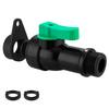 Outdoor Water Outlet Spigot for Rainwater Collecting, 3/4 Thread Faucet with Lever Shutoff for Garden Use, Drum Drain, and Water Tanks Fill