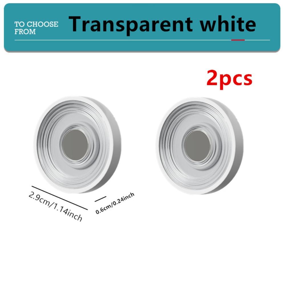 Magnetic Remote Control Holder Wall Mount Circular TV Remote Organizer Simplicity PP Remote Control Storage Hotel Supply