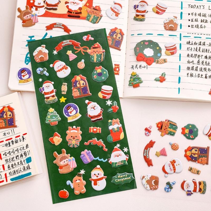 Cute Small Sticker for Kids & Adults, Reusable Tiny Sticker for Scrapbooking 3D Puffier Sticker Sheet Decorative Sticker