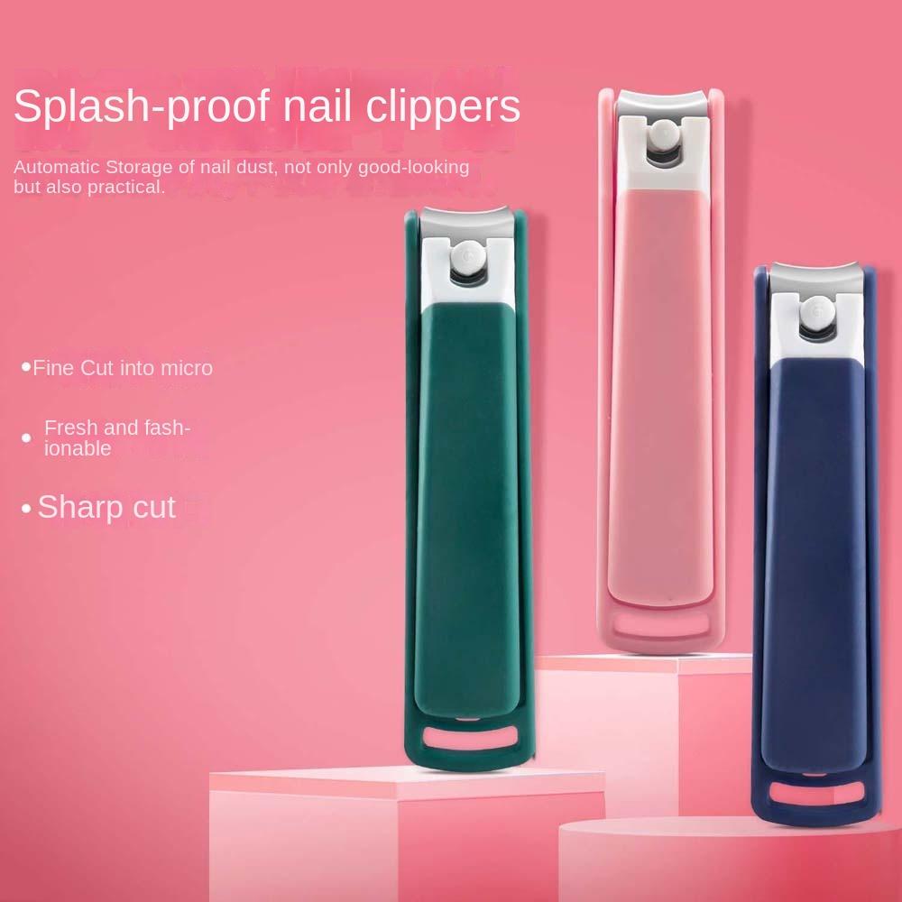

Manicure Cartoon Nail Clipper Pedicure Tools Toenail Trimmer Anti Splash Nail Clipper Household L Blue Flat
