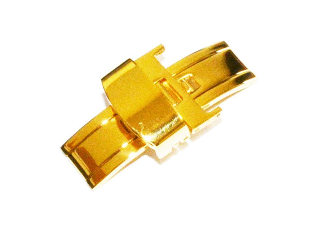 King Watch Parts Compatible with Bulgari External Product Buckle Yellow Gold 14mm for Ashoma AA39 [Import Original]