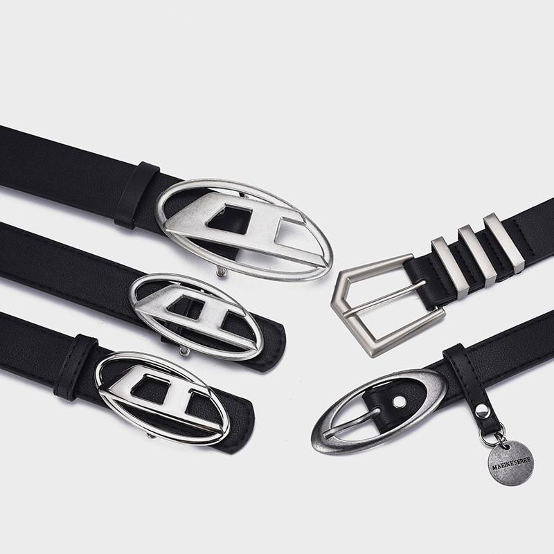 Stylish Pu Leather Casual Belt For Men And Women Versatile Black Jeans Accessory